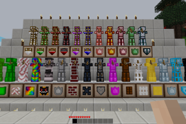 Showcase of all the armours in the moarmour mod