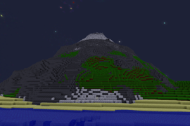 Dormant Volcano With Grassy Slopes