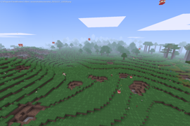 World with default settings and default TNT spawn chance