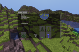 A screenshot showing the new discovery gallery, a waterlogged cave and general landscape