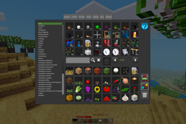 WhyNot? game : Creative mode made easy with categories and stacks-full of items