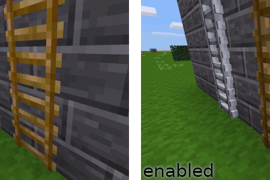 3D ladders effect (works only with default ladder texture or similar shaped ladder textures