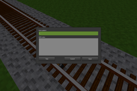 The horn track configuration interface in Minetest Game.