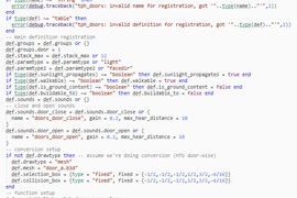 Shows an excerpt of 1.0's "register_door" function