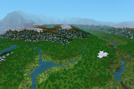 Landscape with very far view (using biomegen + Ethereal NG)