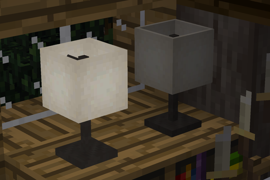 Screenshot of two morelights table lamps, one turned off.
