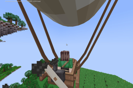 Riding the airship