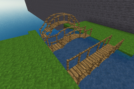 Wooden bridge nodes