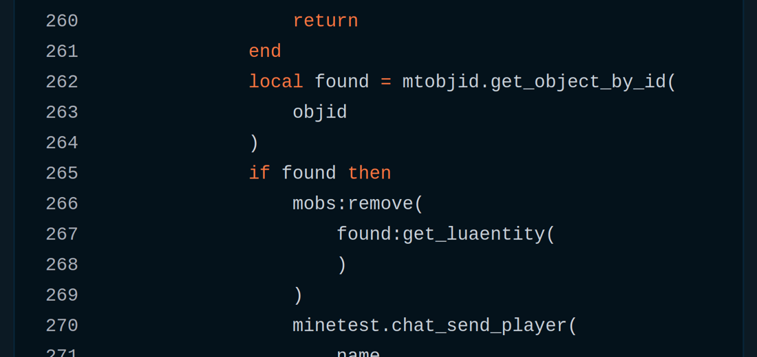 Minetest Object IDs (API) screenshot