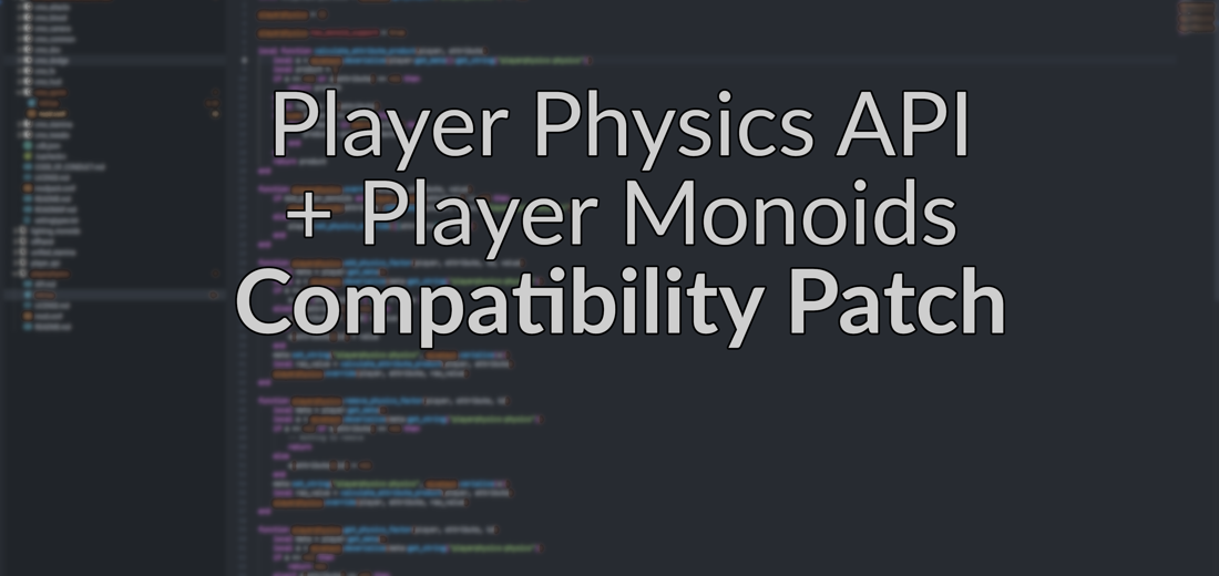 Player Physics API with Monoid Support screenshot