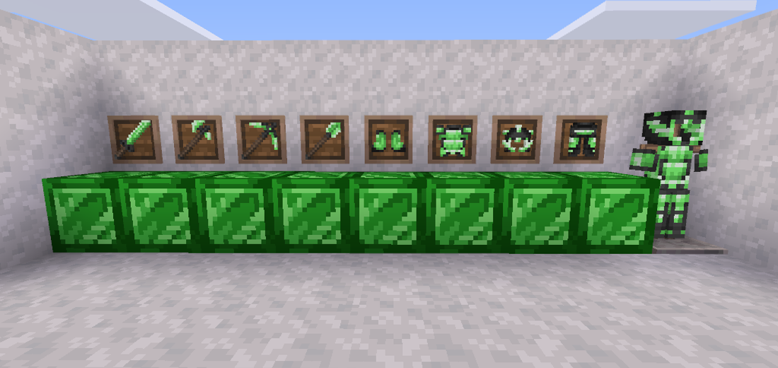 VoxeLibre Emerald Stuff screenshot