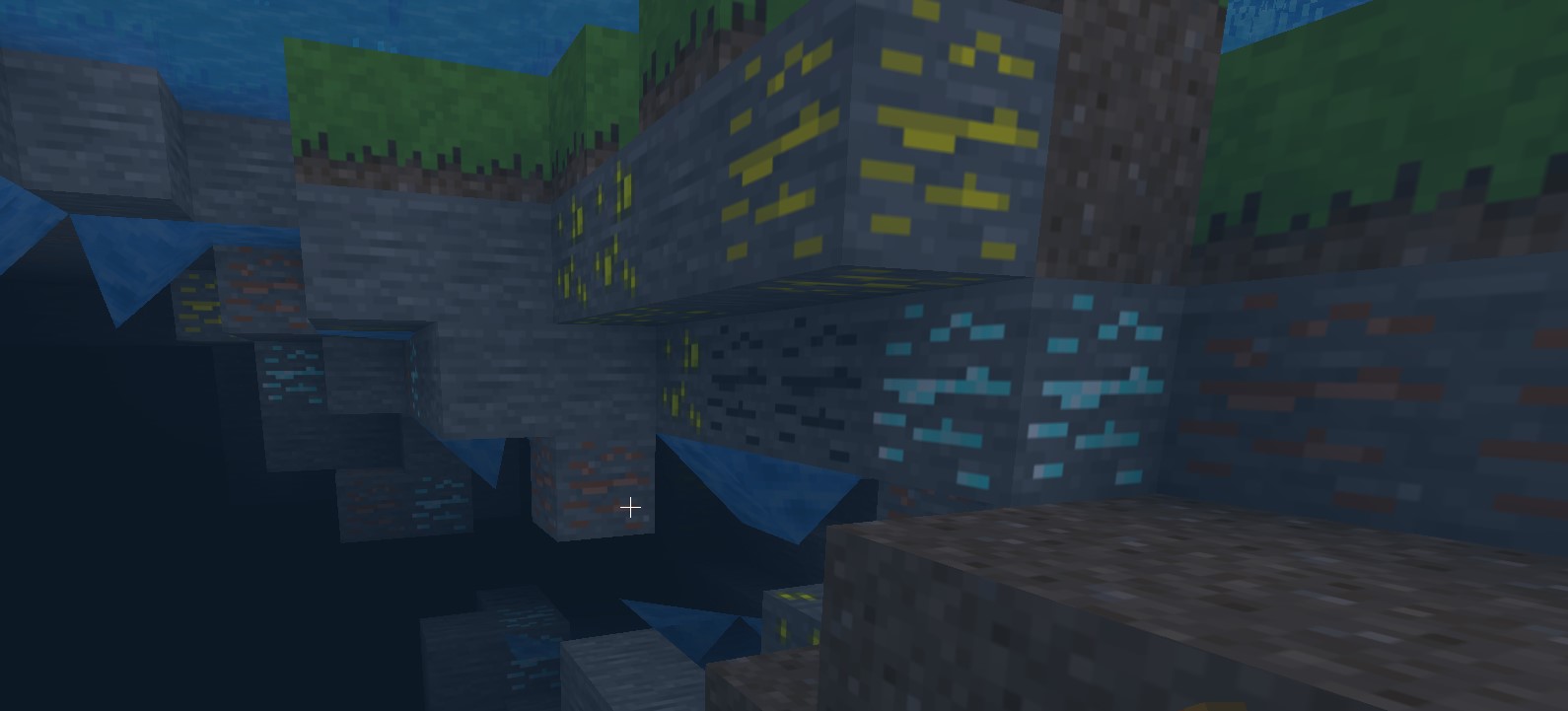 Ores of all types common everywhere