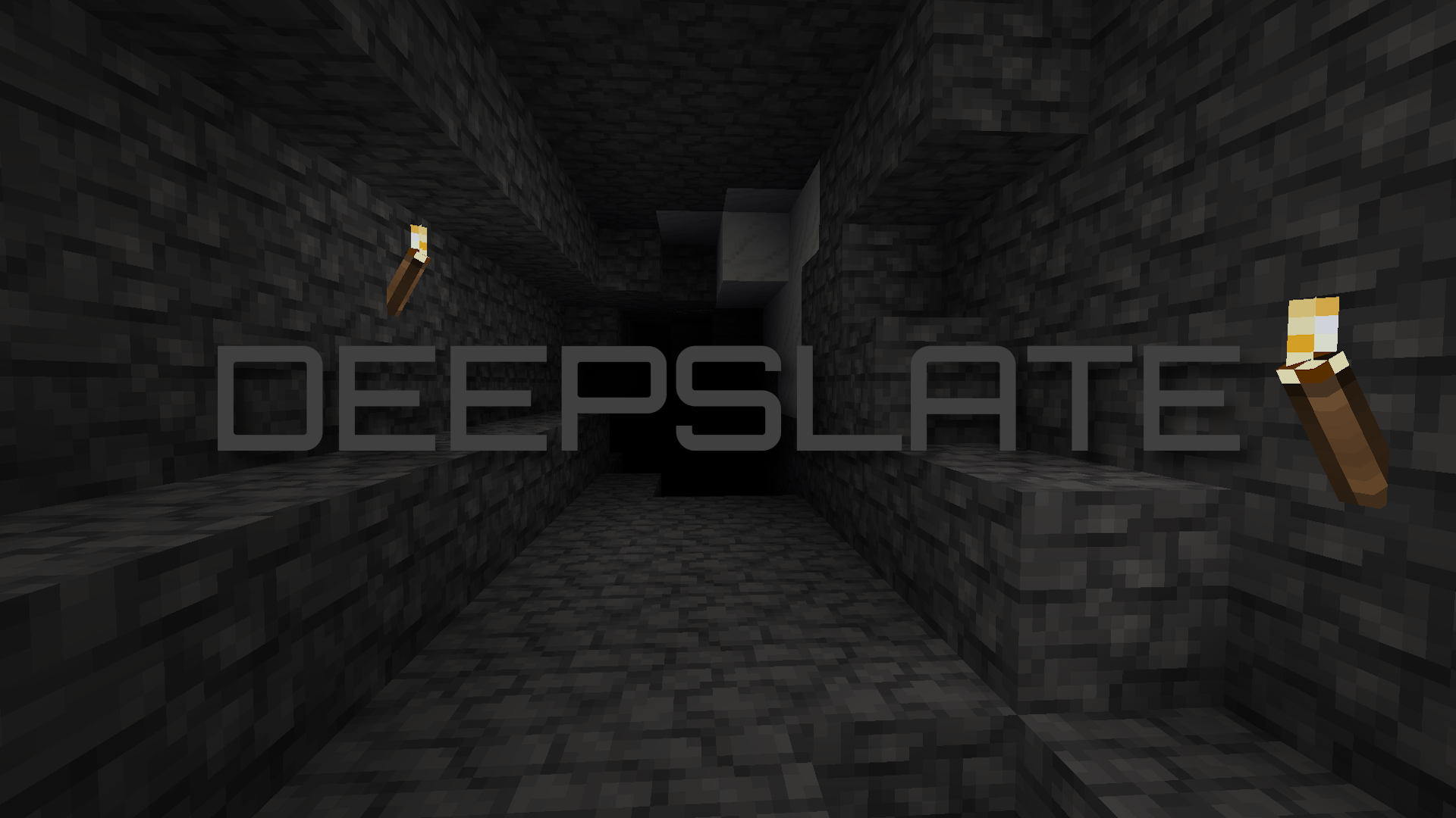 The word ‘deepslate’ in front of a dark deepslate cave