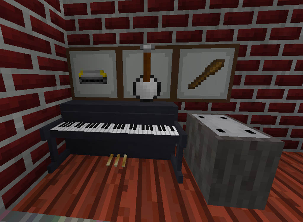 All Instruments in update 2: Harmonica, Banjo, Drum and Piano.