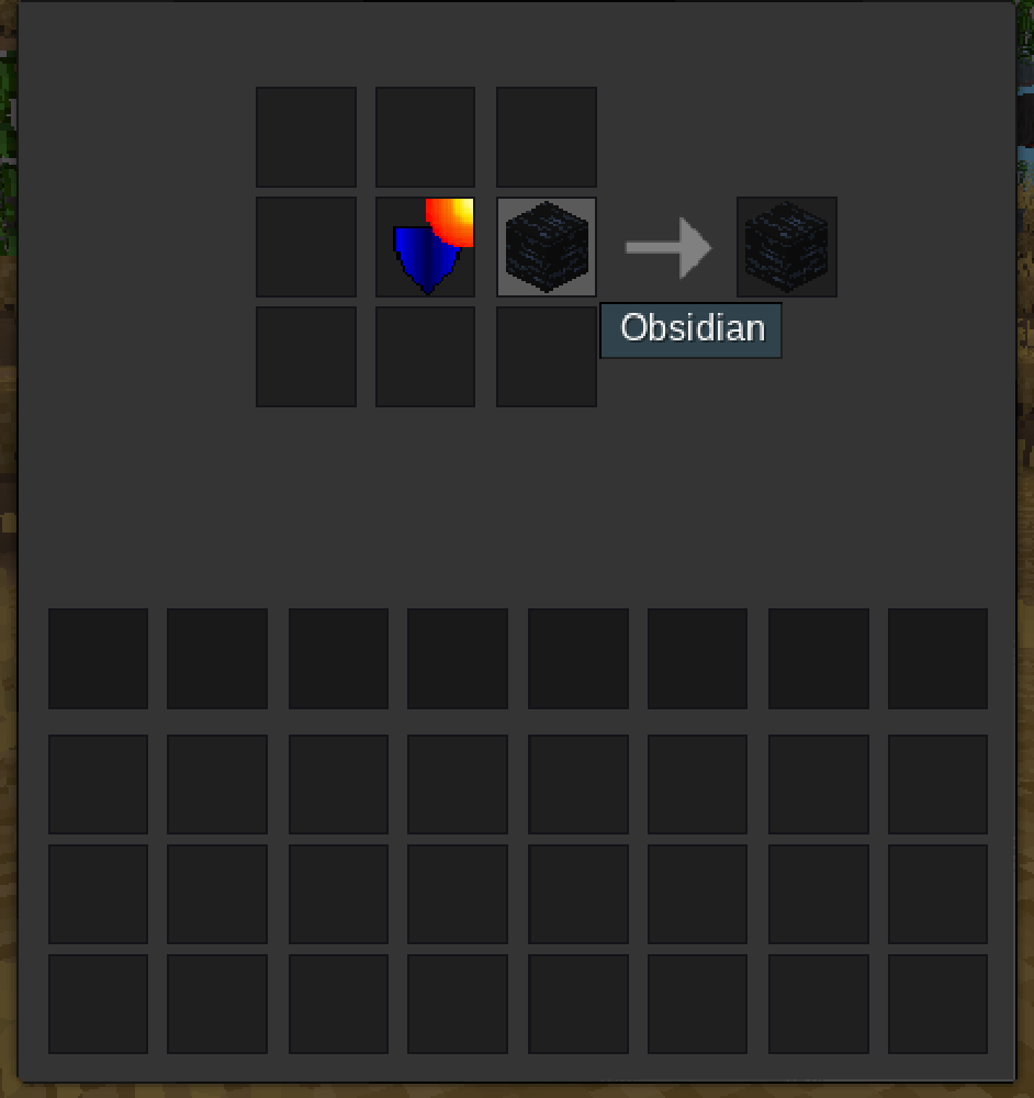 Explosion resistant obsidian crafting 1