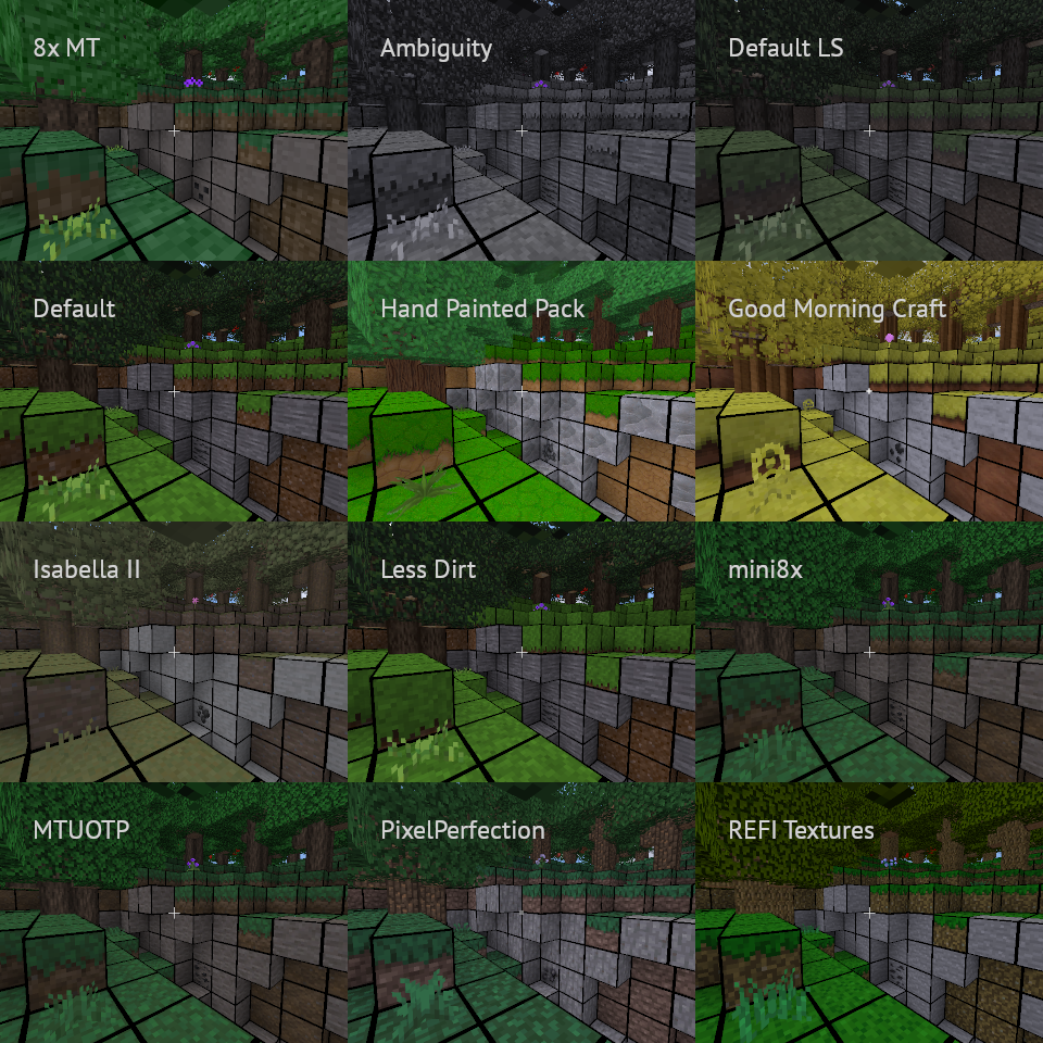 Gridding other texture packs