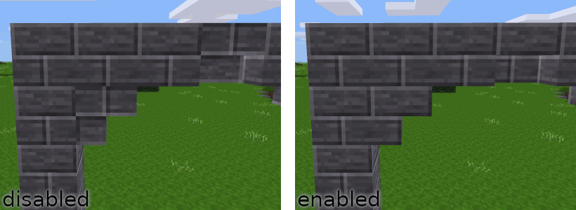 World aligned textures shown on stairs where the feature is disabled by default