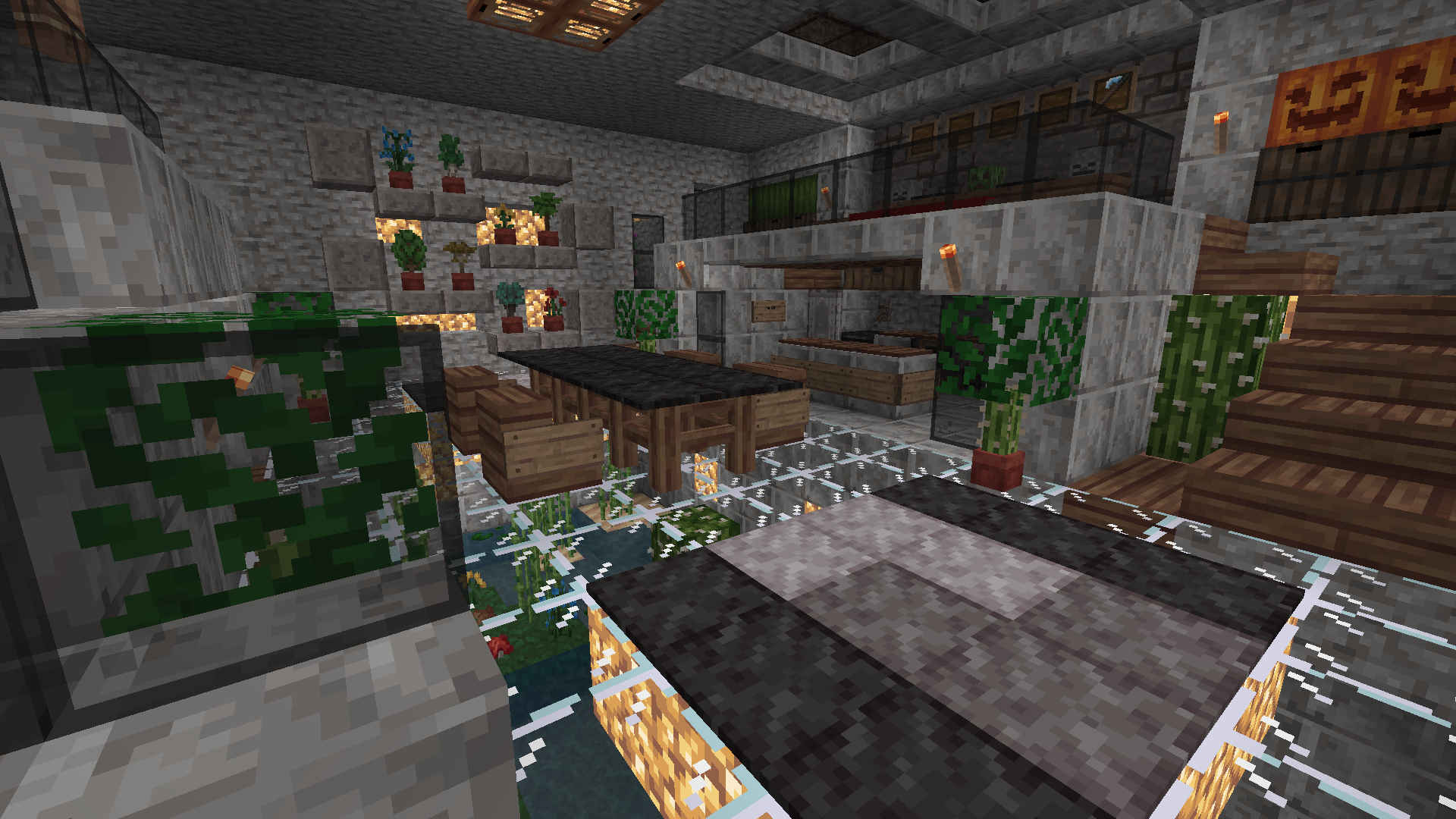 Interior decoration built by a player